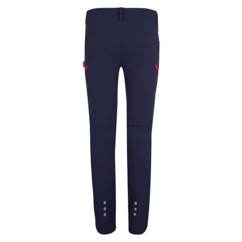 Spodnie zapinane na zamek dziecięce dla chłopca/dziewczynki Trollkids Kids Kjerag Zip-Off Pants navy/magenta (177-114) Trollkids