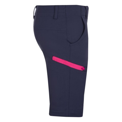 Spodnie zapinane na zamek dziecięce dla chłopca/dziewczynki Trollkids Kids Kjerag Zip-Off Pants navy/magenta (177-114) Trollkids