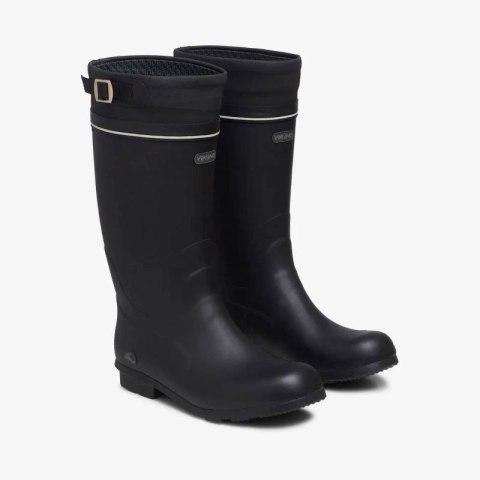 Wyprzedaż - Wysokie wodoodporne kozaki Viking Kunto Black Rubber Boot (1-49740-2) Viking