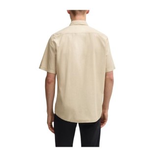 Koszula męska BOSS Relegant_6-short_M Light Beige (50537331-271)
