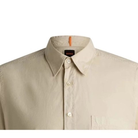 Koszula męska BOSS Relegant_6-short_M Light Beige (50537331-271)
