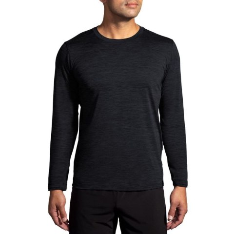 Koszulka do biegania męska Luxe Long Sleeve czarna Brooks