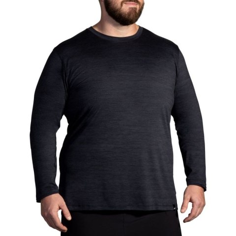 Koszulka do biegania męska Luxe Long Sleeve czarna Brooks