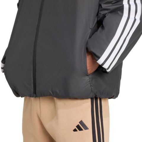 Kurtka męska adidas Essentials Climawarm 3-Stripes Insulated Hooded czarna JM4042 Adidas