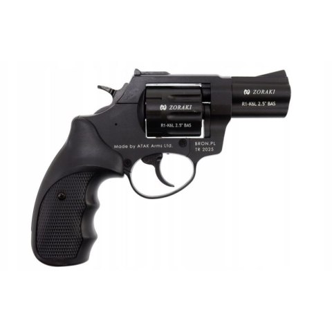 Rewolwer hukowy alarmowo sygnałowy ZORAKI R1-K6L BAS lufa 2,5" kal. .22 Long Blank czarny (R1256BMP-BAS)
