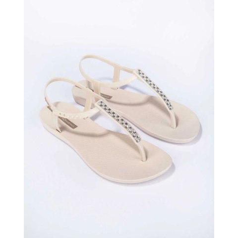 Ipanema Sandal Class sandały japonki damskie beżowe z cyrkoniami