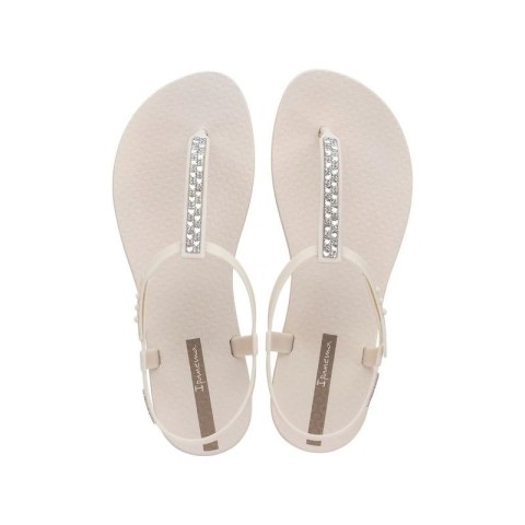 Ipanema Sandal Class sandały japonki damskie beżowe z cyrkoniami
