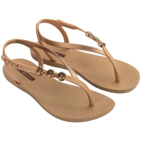Ipanema Sandal Class sandały japonki damskie beżowe ze złotym