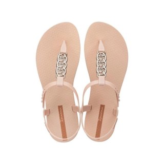 Ipanema Sandal Class sandały japonki damskie lekkie beżowe ze złotym
