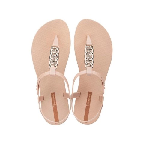 Ipanema Sandal Class sandały japonki damskie lekkie beżowe ze złotym