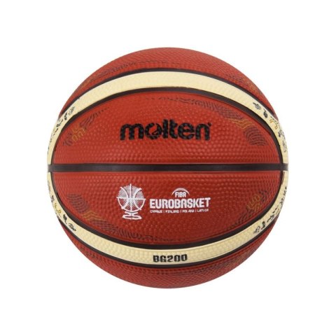 Piłka do koszykówki Molten EUROBASKET 2025 replika mini B1G200-E5Z Molten