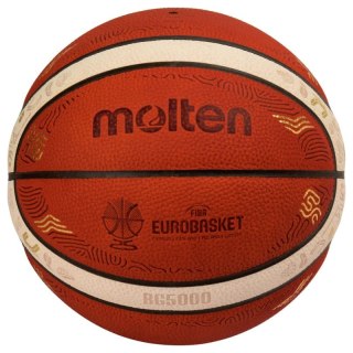 Piłka do koszykówki Molten Eurobasket 2025 Oficjalna piłka meczowa B7G5000-E5Z Molten