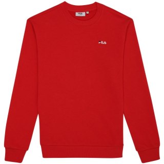 Bluza męska Fila Leverano Regular Crew Sweat czerwona FAM0876 30002 Fila