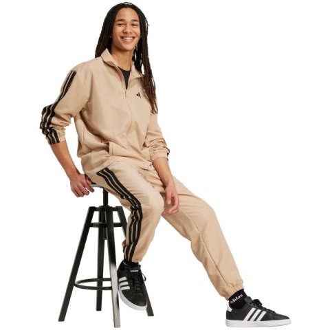 Dres męski adidas Sportswear Basic 3-Stripes Woven beżowy JX3149 Adidas