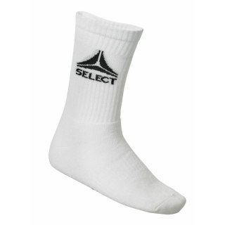 Skarpety piłkarskie treningowe SELECT białe krótkie 3-pack Select