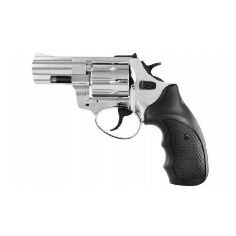 Rewolwer hukowy alarmowo sygnałowy ZORAKI R1-K6L BAS lufa 2,5" kal. .22 Long Blank chrom błysk (R1256MNP-BAS)
