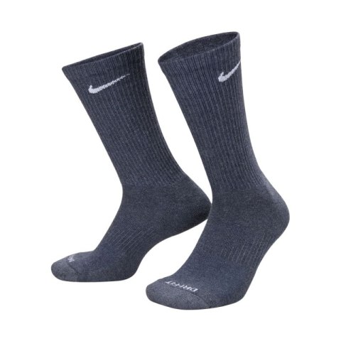 Skarpety Nike Everyday Plus Cushioned 3 pary ciemnoszare, beżowe, jasnoszare SX6888 901 Nike