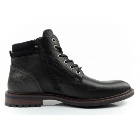 Wrangler George buty męskie sztyblety trzewiki eleganckie modne czarne