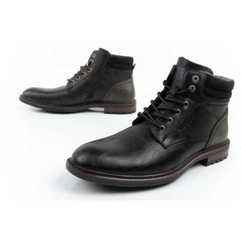 Wrangler George buty męskie sztyblety trzewiki eleganckie modne czarne