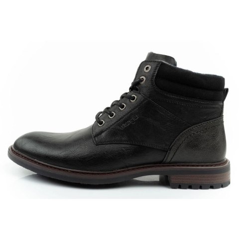Wrangler George buty męskie sztyblety trzewiki eleganckie modne czarne