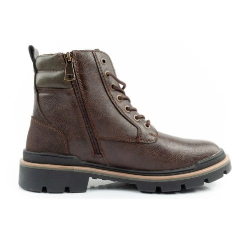 Wrangler Nevada buty męskie sztyblety trzewiki eleganckie modne ciemny brąz