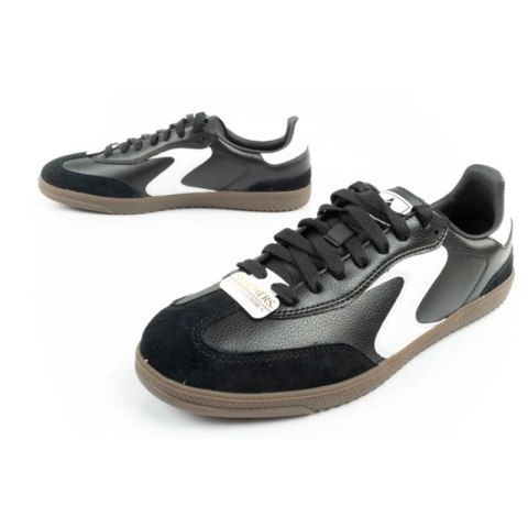 Skechers Kickoff buty sportowe damskie sneakersy czarne skórzane Skechers