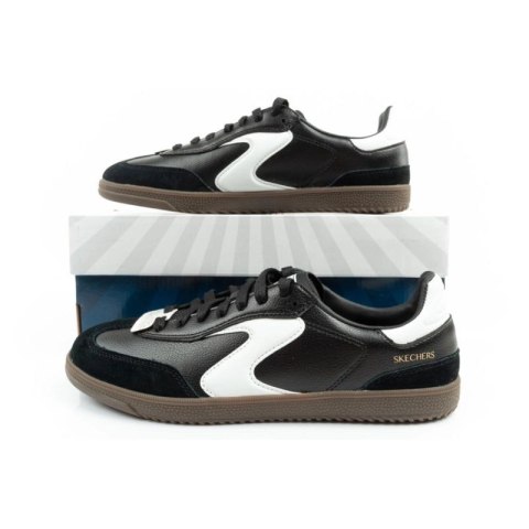 Skechers Kickoff buty sportowe damskie sneakersy czarne skórzane Skechers