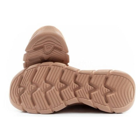 Skechers buty zimowe damskie botki za kostkę ocieplane skórzane brązowe Skechers