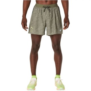 ASICS Fujitrail All Over Print 5IN Short 2011D392-300 Zielone L Asics