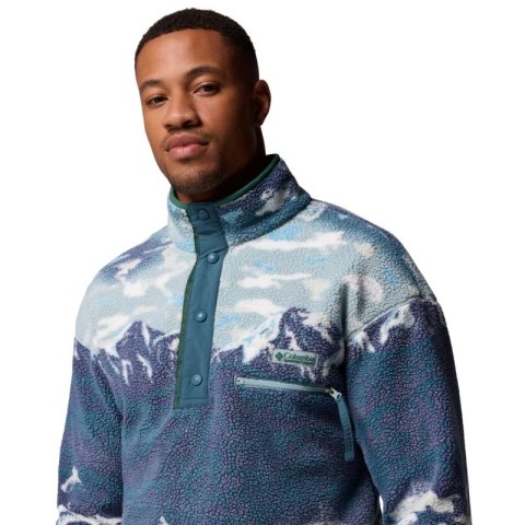 Columbia Helvetia II Printed Half Snap Fleece 2098461461 Niebieskie L Columbia