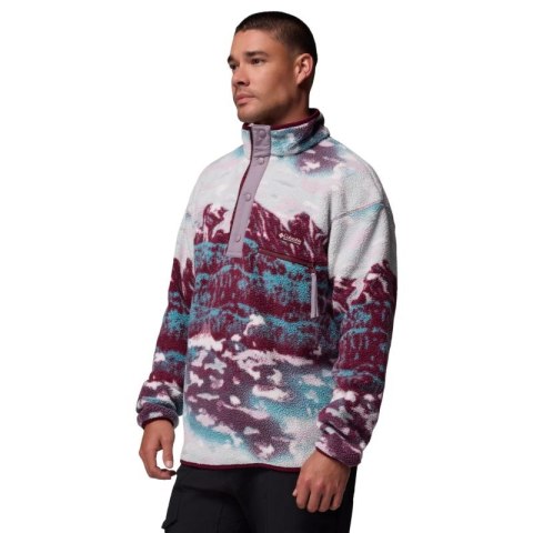 Columbia Helvetia II Printed Half Snap Fleece 2098461624 Bordowe L Columbia