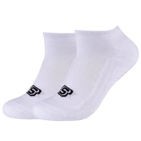 Skechers 2PPK Basic Cushioned Sneaker Socks SK43024-1000 Białe 39-42 Skechers