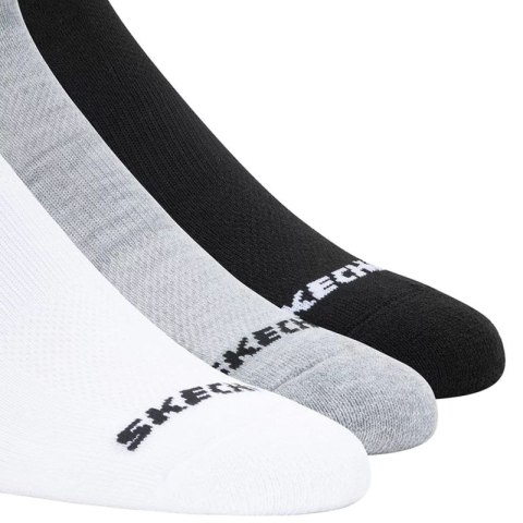 Skechers 3PPK Qtr Crew Socks S114235-BKWG Białe 43-46 Skechers