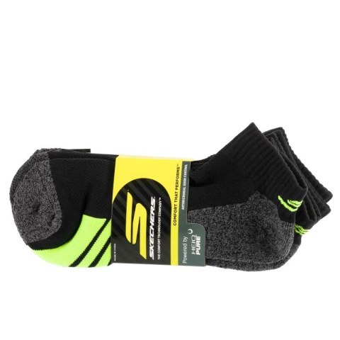 Skechers 3pk Mens 1/2 Terry Q-Black Socks S114981-HBLK Czarne 41-46 Skechers
