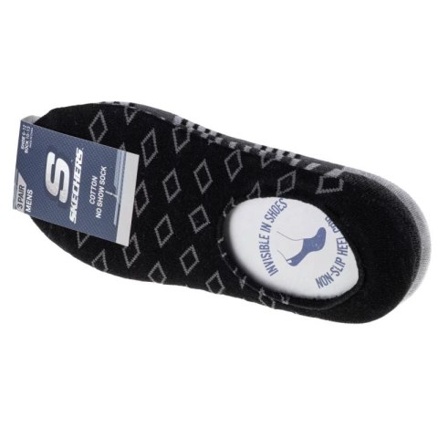 Skechers 3pk Mens Invisibles Socks S113816-GRY Szare 41-46 Skechers
