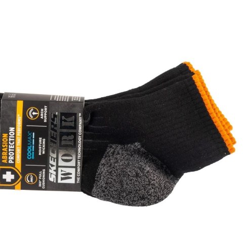 Skechers 3pk Mens Work Qtr Socks S115423-BLK Czarne 41-46 Skechers