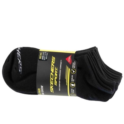 Skechers 6pk Men Mn Cotton Nshw Socks S117809-BLK Czarne 41-46 Skechers