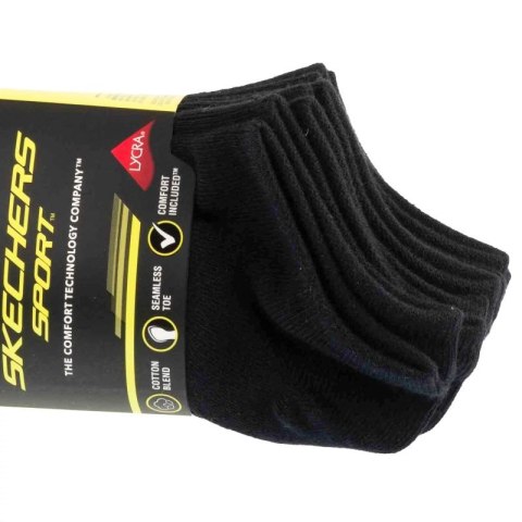 Skechers 6pk Men Mn Cotton Nshw Socks S117809-BLK Czarne 41-46 Skechers