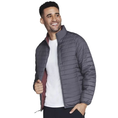 Skechers GO Shield Altitude Reversible Jacket JA139-BKCC Szare L Skechers