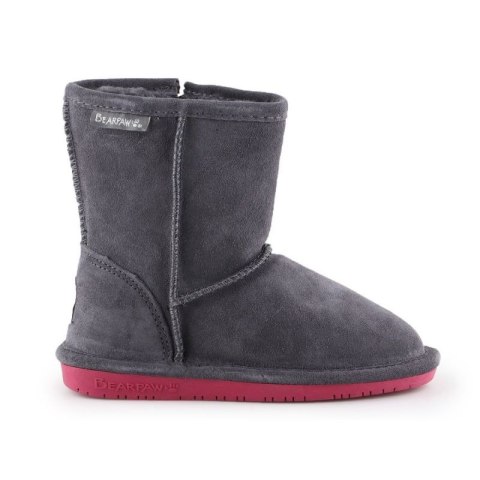Buty zimowe BearPaw Emma Toddler Zipper Jr 608TZ-903 Charcoal Pomberry BearPaw