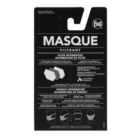 Maseczka BUFF® FILTER MASK KEREN FLASH PINK 126640 552 10 00 Buff