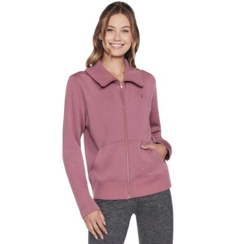 Skechers Hoodless Hoodie Skechcloud Jacket WJA288-DKMV Fioletowe L Skechers