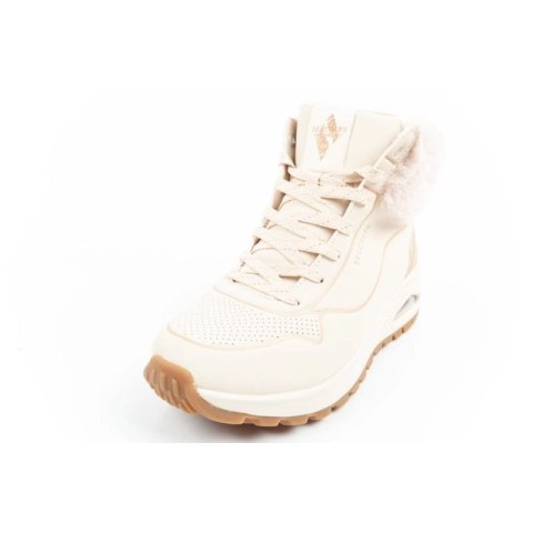 Skechers Uno Rugged buty sportowe damskie botki ocieplane zimowe beżowe Skechers