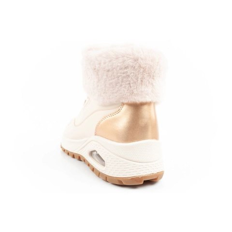 Skechers Uno Rugged buty sportowe damskie botki ocieplane zimowe beżowe Skechers
