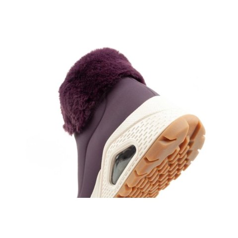 Skechers Uno Rugged buty sportowe damskie botki ocieplane zimowe fioletowe Skechers