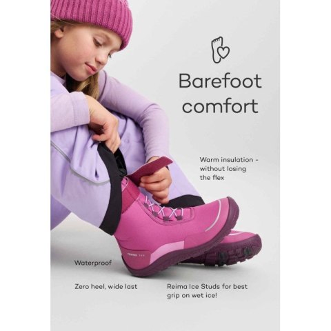 Buty zimowe Reima ReimaTec barefoot dla dzieci Talvella Junior (5400151A-9990)