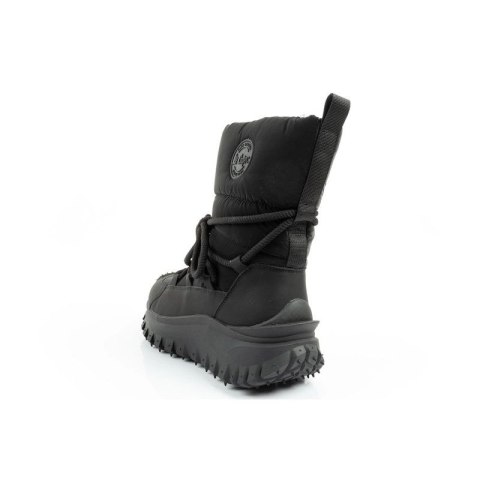 Lee Cooper buty sportowe damskie zimowe trekkingowe ocieplane czarne skóra naturalna