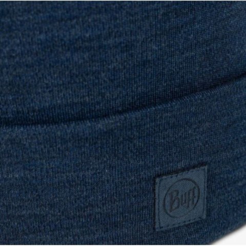 Czapka BUFF MERINO HEAVYWEIGHT BEANIE SOLID NIGHT BLUE Buff