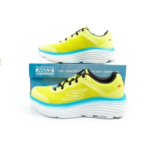 Skechers Max Cushioning buty męskie sportowe do biegania lekkie limonkowe Skechers