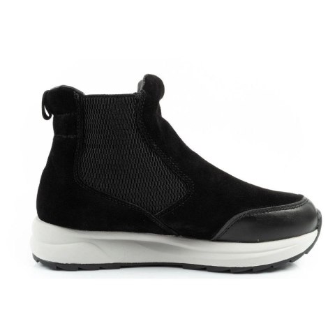 Scholl Beverly Bootie buty damskie botki za kostkę skórzane czarne